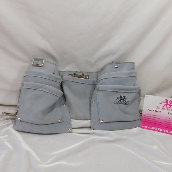 Moxie Trades Blue Suede/Leather Tool Belt - Picture 1 of 1